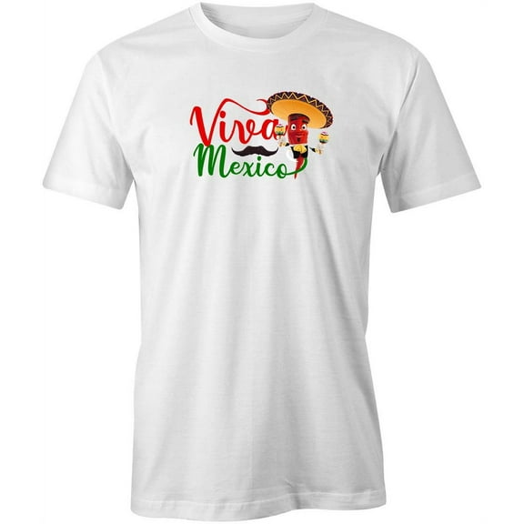 Viva Mexico Pepper T-Shirt | Cute Mexican White Tee Gift