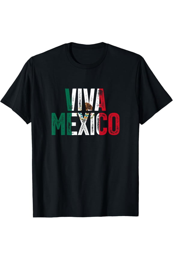 Viva Mexico Pride Proud Mexican Flag I Love Mexico Vintage T-Shirt