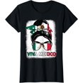 thumbnail image 1 of Viva Mexico Shirt Mexican Flag Girl Women Pride T-Shirt, 1 of 3