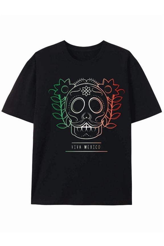 Viva Mexico Sugar Skull Graphic Tee