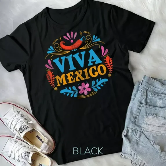 Viva Mexico Unisex T-Shirt Shirt Unisex S-5XL Hot Trending Shirt, Vintage Birthday Gift