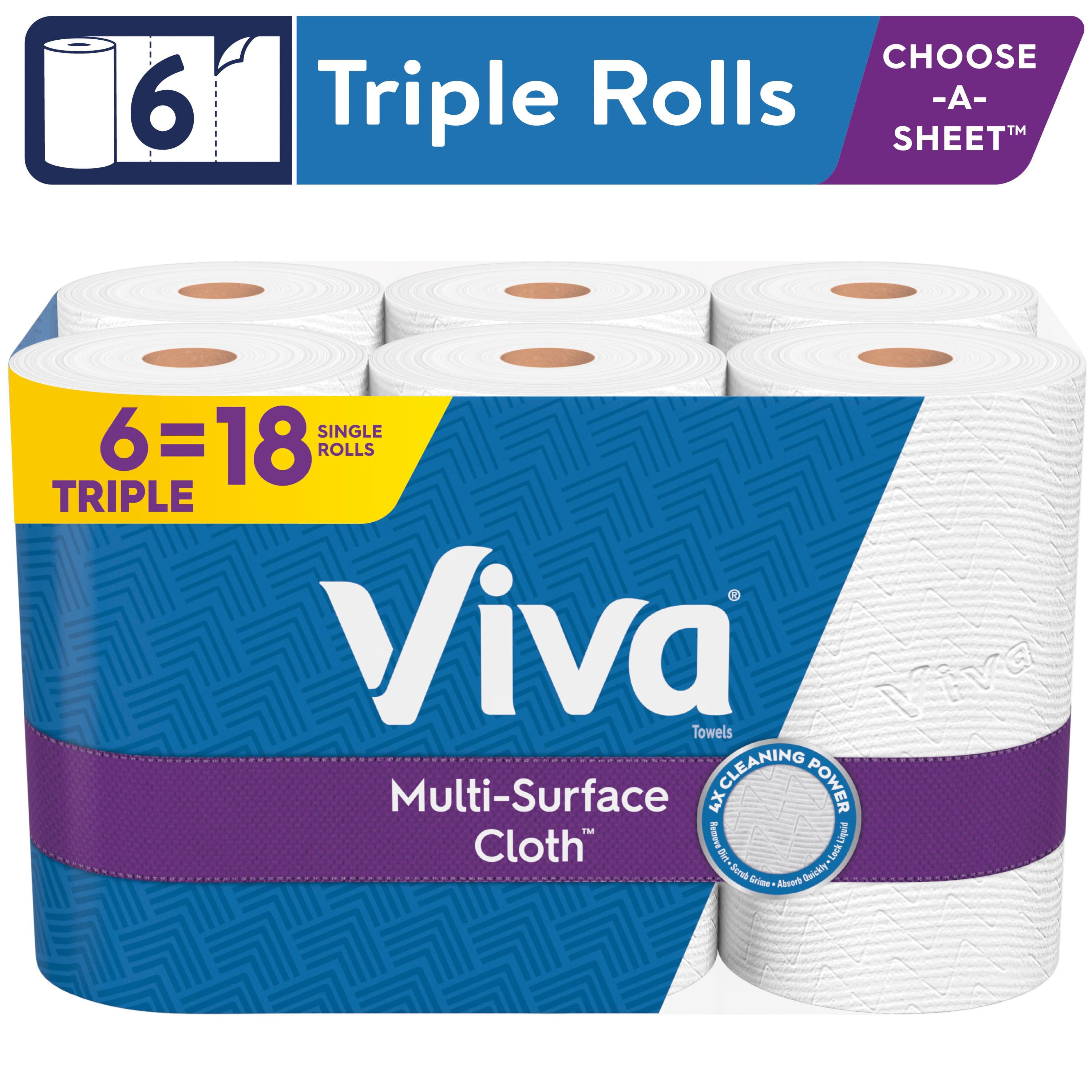  Viva Multi-Surface Cloth Paper Towels, Task Size - 12