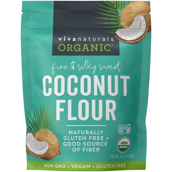 Viva Naturals Organic Coconut Flour, 4 lb