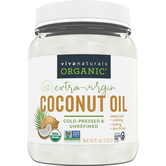Viva Naturals Organic Extra-Virgin Coconut Oil, 54 fl oz
