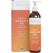 Viva Naturals Organic Massage Oil Unscented - 8 fl oz (237 mL)