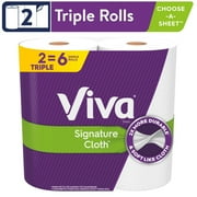 Viva Signature Cloth Paper Towels, 2 Triple Rolls (4 Pack)