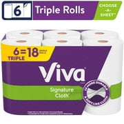 Viva Signature Cloth Paper Towels, 6 Triple Rolls (4 Pack)