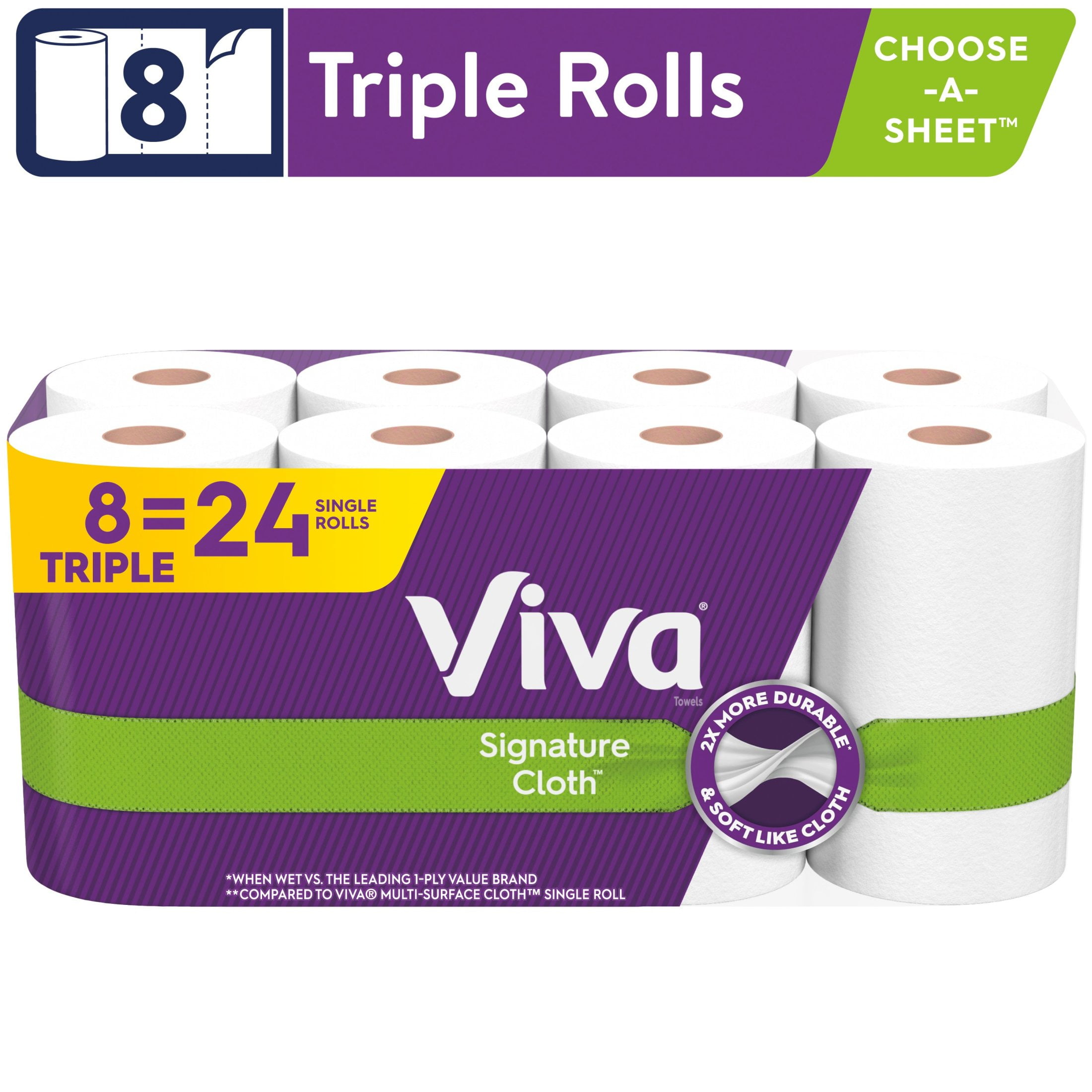 Signature SELECT Paper Towels Brightly Lint-Free Shine Big Roll 2 Ply Wrap  - 6 Count - Safeway