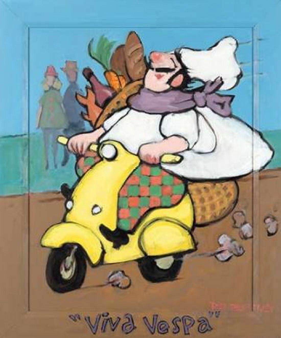Viva Vespa Canvas Art - Robert Dewar Bentley (20 x 24)