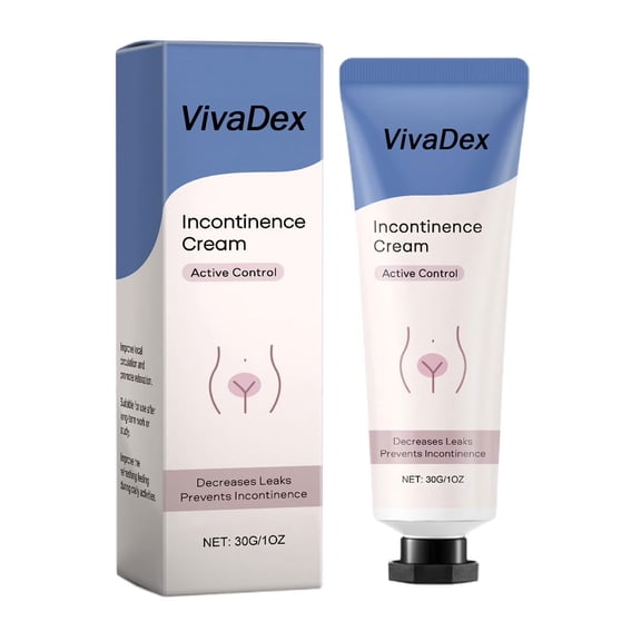 VivaDex Incontinence Cream for Women  Deep Hydration, Lightweight & Non-Greasy Formula, Botanical Blend for Daily Personal Care, 1 oz Tube (1PCS)