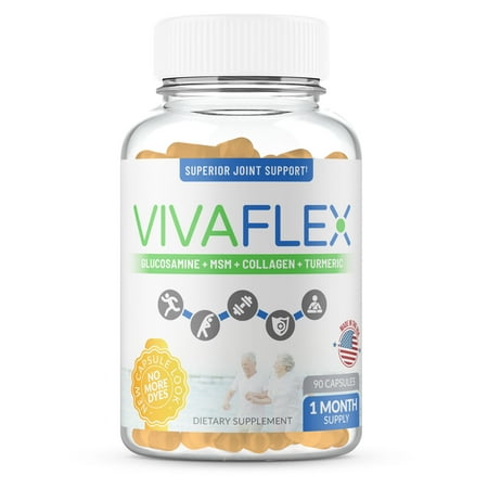 VivaFlex Superior Joint Relief Supplement – Unique Formula to Relieve Discomfort, Soothe & Rebuild Joints – 1 Month Supply