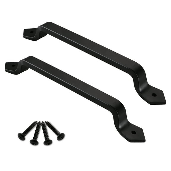2-Pack 11 Inch Cast Iron Barn Door Handle – Heavy-Duty, Rock-Solid Strength for Gates, Sheds & Cabinets – Timeless Industrial Black Grip for Indoor & Outdoor Use