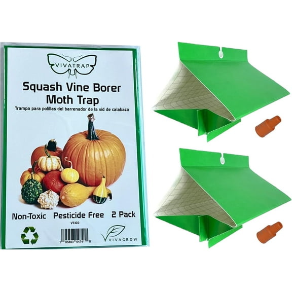 VivaTrap VT-100 Squash Vine Borer Moth Trap & Lure (2 Pack, 8 Week)