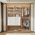 thumbnail image 1 of VivaVista Modern Walk in Closet System with Drawers and Shelves, Built in Closet Organizer Systems for Bedroom, Modular Closet Shelving with Storage Drawers, White Closet Systems for Walk in Closets, 1 of 7