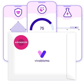 Vivabioma Advanced - Gut Microbiome Test: Digestion, Hormone, and Histamine Intolerance Analysis | 45+ Personalized Reports