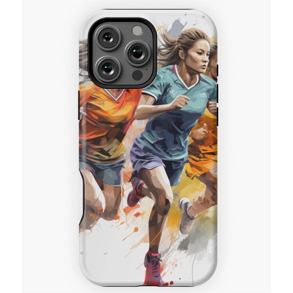 Vivacity in Trio Women's Football Phone Case for iPhone 16 15 14 13 12 11 Pro Max