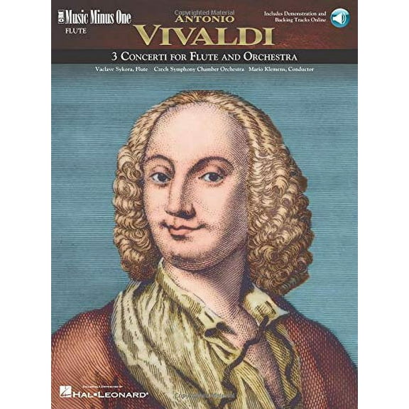 Vivaldi - 3 Concerti for Flute Orchestra: D Major (RV427); F Major (RV434); G Major (RV438): Music Minus One Flute