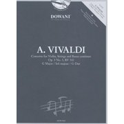 Vivaldi Concerto for Violin, Strings and Basso Continuo in G Major, Op. 3, No. 3, RV 310 Paperback by Antonio Vivaldi, Herbert Scherz