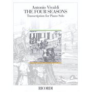 Antonio Vivaldi The Four Seasons - Transcriptions for Piano Solo Sheet Music Book with Advanced Classical Transcription, Paperback