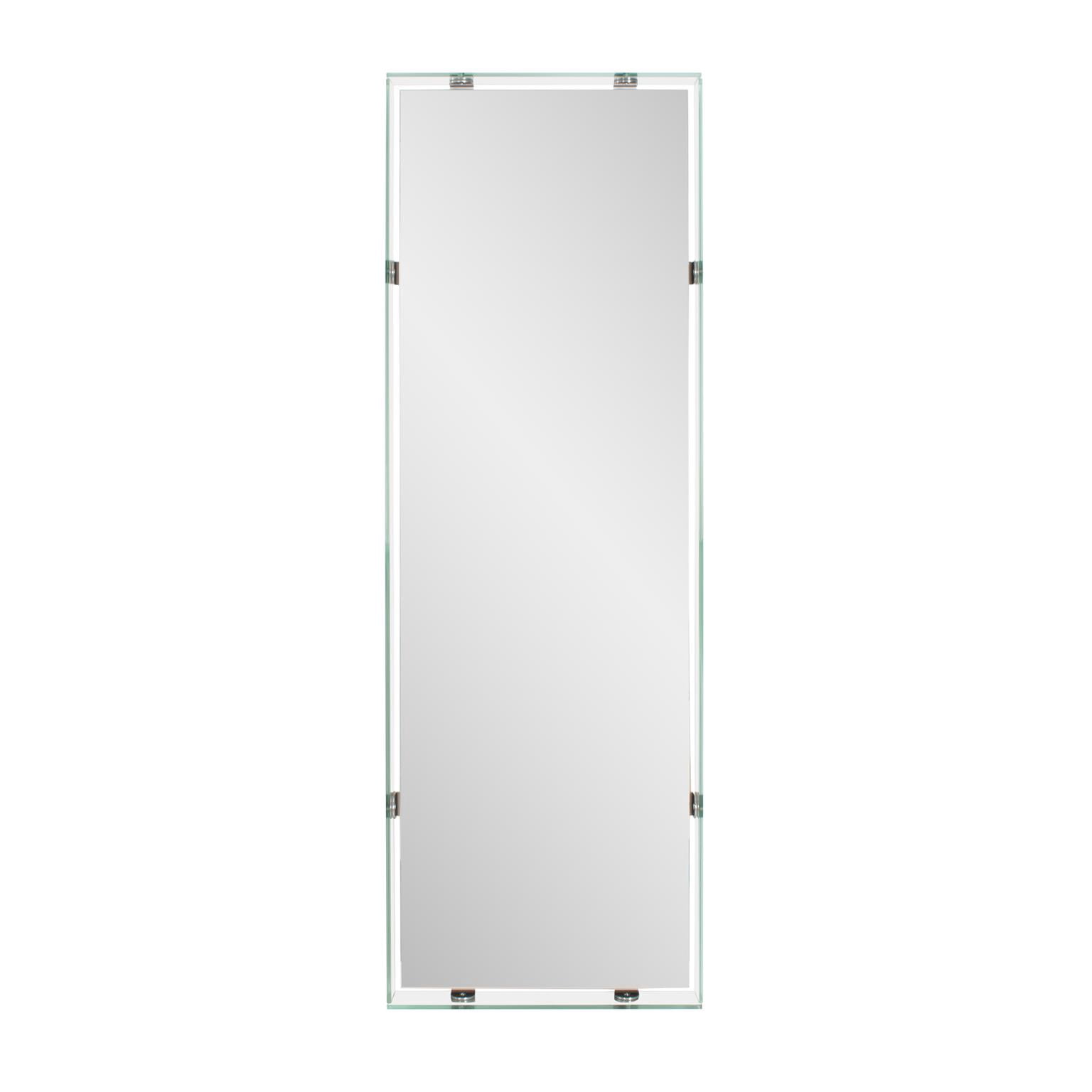 Vivaldo Floating Dressing Mirror with Glass Box Frame