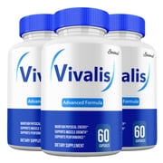 Vivalis Capsules for Men, Advanced Formula, All-Natural Maximum Strength, Vivalis Supplement Pills, Male Health 3 Pack