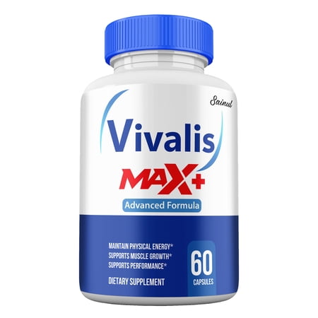 Vivalis Max+ Capsules for Men, Advanced Formula, All-Natural Maximum Strength, Vivalis Max + Supplement Pills, Peak Performance (1 Pack)