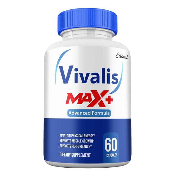 Vivalis Max+ Capsules for Men, Advanced Formula, All-Natural Maximum Strength, Vivalis Max + Supplement Pills, Peak Performance (1 Pack)