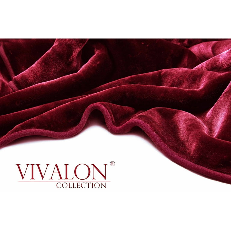 Vivalon Ultra Soft Korean Mink Blanket King Burgundy Walmart