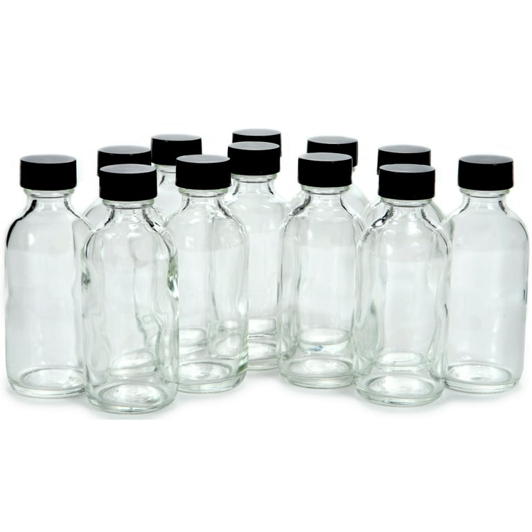 glass bottles with caps