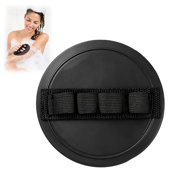 Vivanchor Exfoliating Bath Glove, Quick-Dry Scrubber Glove for Shower, No Pain Exfoliator for Arms Legs Elbows(Black,1PC)