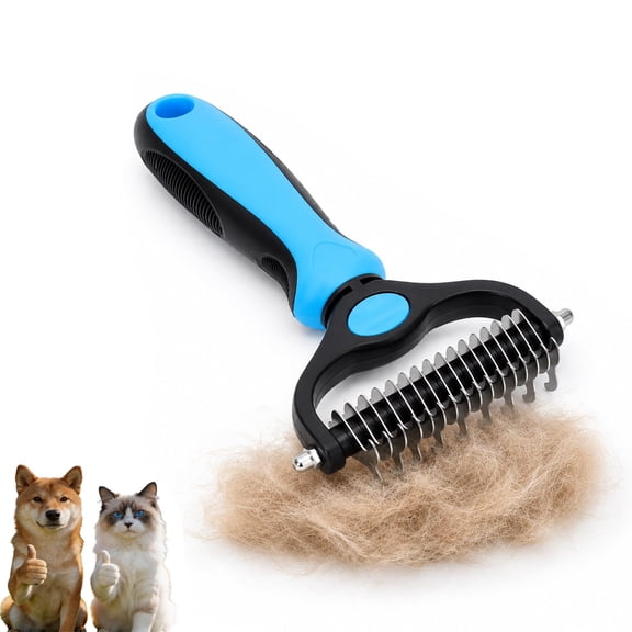 Vivanchor Pet Pro, Dematting Comb, Double-Sided Pet Grooming Tool for Removing Loose Hair, Mats, Tangles & Undercoat, Suitable for Long and Short Haired Pets