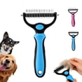 thumbnail image 1 of Vivanchor Pet Pro, Double-Sided Pet Pro Grooming Tool, Pets Knotter Dogs and Cats for Grooming Hair Pets Tools, Pet Grooming Tool for Removing Loose Hair, Mats, Tangles Undercoat (blue+comb), 1 of 7