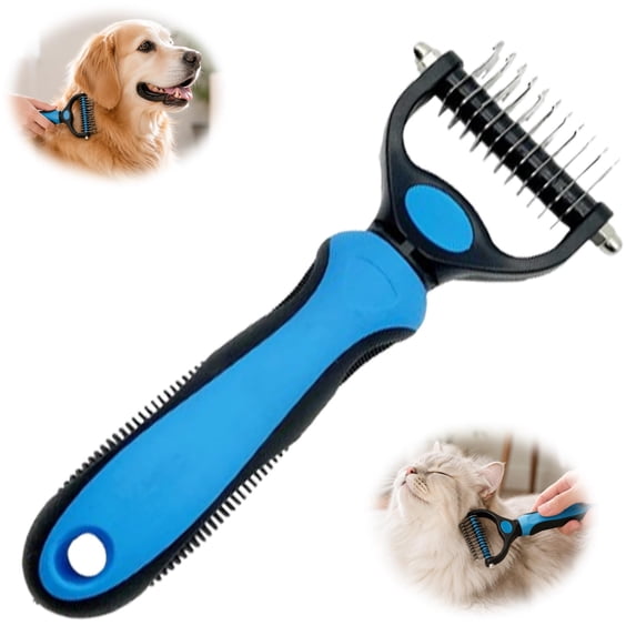 Vivanchor Pet Pro, Dual-Sided Pet Grooming Tool, Cat Brush Rake and Long Haired Dog Brushes, Pets Knotter Dogs and Cats for Grooming Hair
