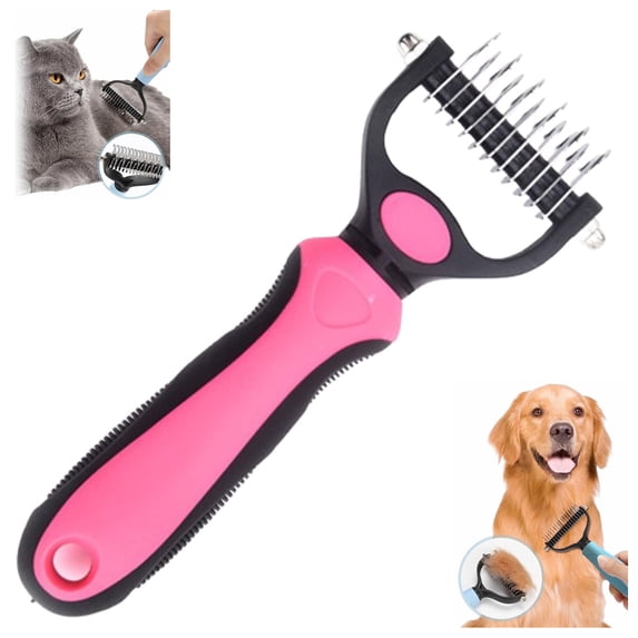 Vivanchor Pet Pro, Pet Pro Grooming Tool, Dog Grooming Brush, Deshedding Combfor Cats, Self-Cleaning Undercoat Depilatory Tool