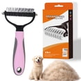 thumbnail image 1 of Pet Pro,Pet Pro Grooming Tool, Double-Sided Dematting Tool, Undercoat Rake, Extra-Wide Dog Grooming Brush & Deshedder Comb, Reduces Shedding 95% for Dogs & Cats, 1 of 7