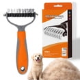 thumbnail image 1 of Pet Pro,Pet Pro Grooming Tool, Double-Sided Dematting Tool, Undercoat Rake, Extra-Wide Dog Grooming Brush & Deshedder Comb, Reduces Shedding 95% for Dogs & Cats, 1 of 7
