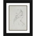 thumbnail image 1 of Vivant Denon 14x18 Black Ornate Wood Framed Double Matted Museum Art Print Titled - Head and Shoulders of a Woman (ca. 1794), 1 of 5