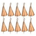 thumbnail image 1 of Vivanta 2" 10 Pcs Mini Gold Rustic Vintage Iron Tin Metal Christmas Jingle Bells for Crafts, Tiny Hanging Chimes Decor, 1 of 14
