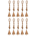 thumbnail image 1 of Vivanta 2-Inch Mini Gold Christmas Tree Bells - pack of 10 Handmade Ornaments for Crafts and Hanging, 1 of 11
