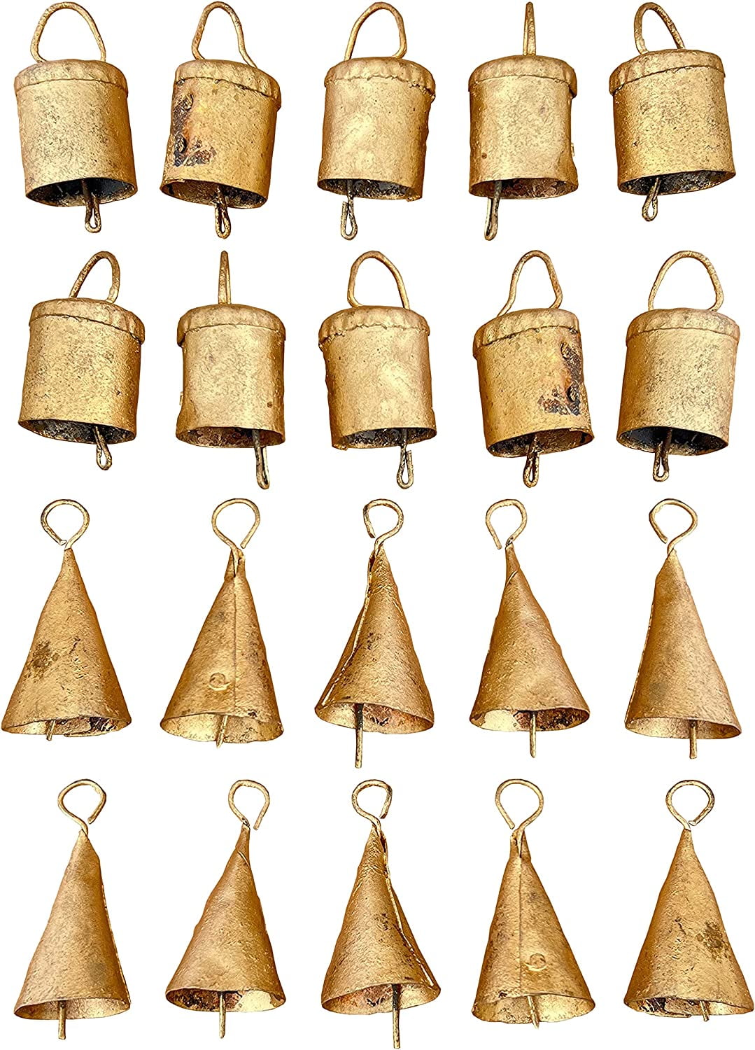 Cheap 20Pcs Steel Bells 22mm Bells for Crafting Brass Bell Tiny Bells for  Christmas
