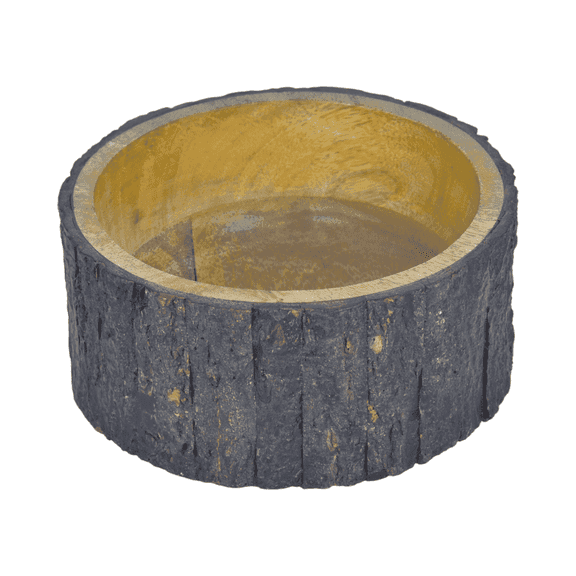 Vivanta Live Tree Bark Edge Decorative Bowl 7 Inch Round Farmhouse Rustic Vintage Wood Decorative Bowls