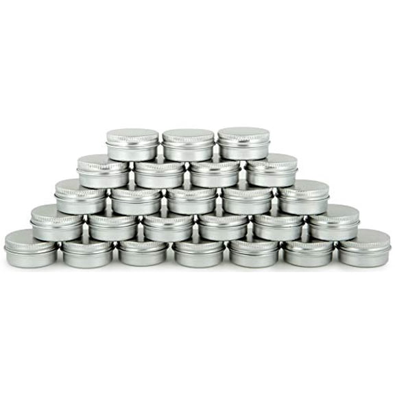 Vivaplex, 25, Aluminum, 10 Gram, Tin Jars with Lids