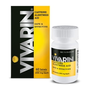 Vivarin Caffeine Pills 200mg Caffeine per Dose, Safe and Effective, Helps You Stay Awake, Energy Supplement, 60 Count