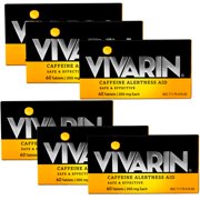 Vivarin Caffeine Pills 200mg Caffeine per Dose, Safe and Effective, Helps You Stay Awake, Energy Supplement, 60 Tablets - 6 Pack