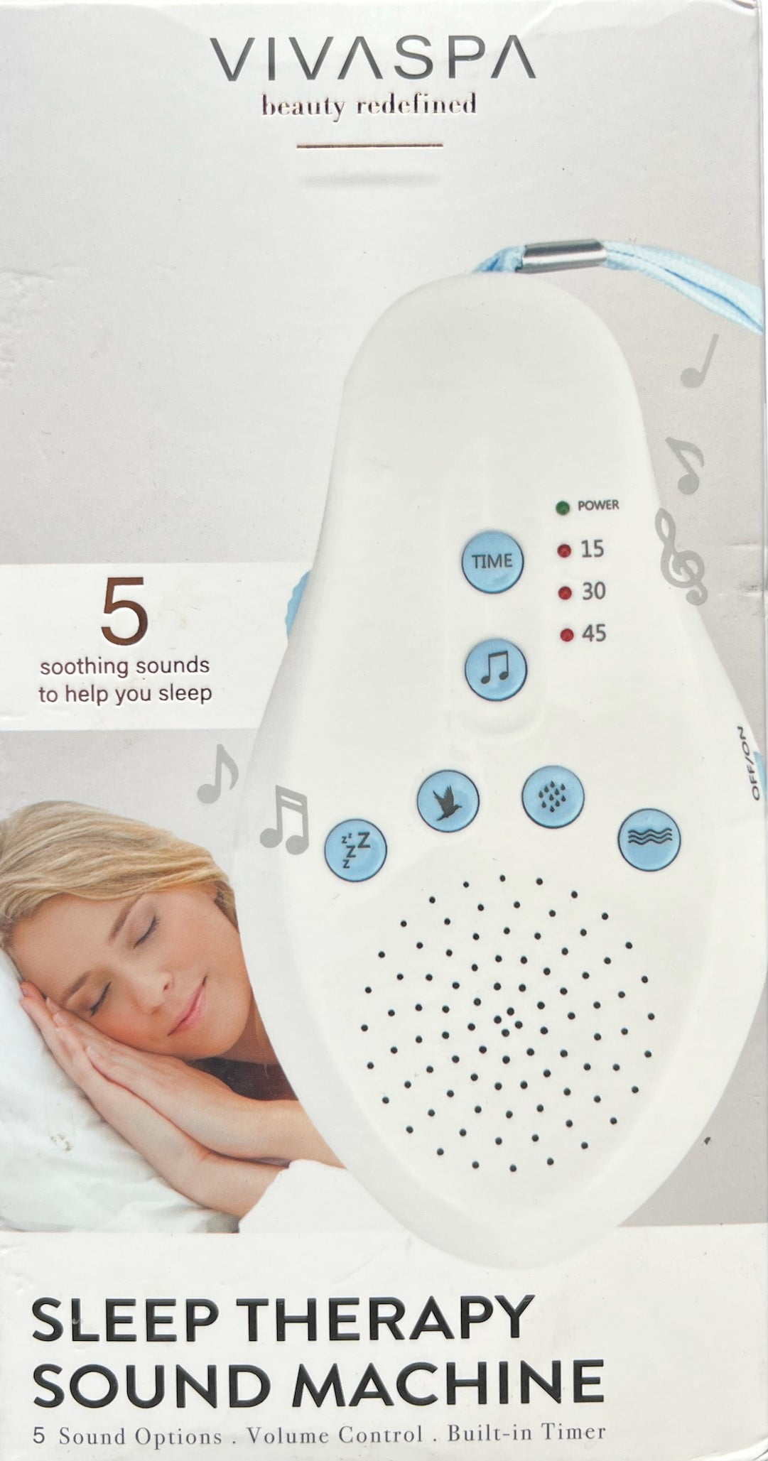 Vivaspa Sleep Therapy Sound Machine Enhance Your Sleep with 5