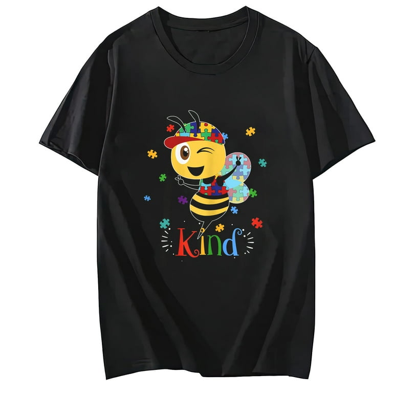 Autism Awareness Bee Kind Puzzle Pieces T Shirt Autism Awareness Bee Kind Puzzle Pieces T Shirt