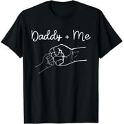 Vivay Daddy and Me Best Dad Ever Fist Bump Funny Father's Day T-Shirt