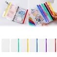thumbnail image 1 of Vivcore A6 Zipper Binder Pockets, 6-Hole Budget Cash Envelopes for Money Organizer, Waterproof PVC Planner Inserts for Cash Stuffing, Loose Leaf Storage, 1 Pack, 1 of 9