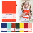 thumbnail image 1 of Vivcore Bullet Journal Hardcover, 100Gsm Premium Thick Paper Notebook, Pen Loop and Inner Pocket, Travelers Notebook for Work, Medium 5.7x8.3, 1 Journal, 1 of 8