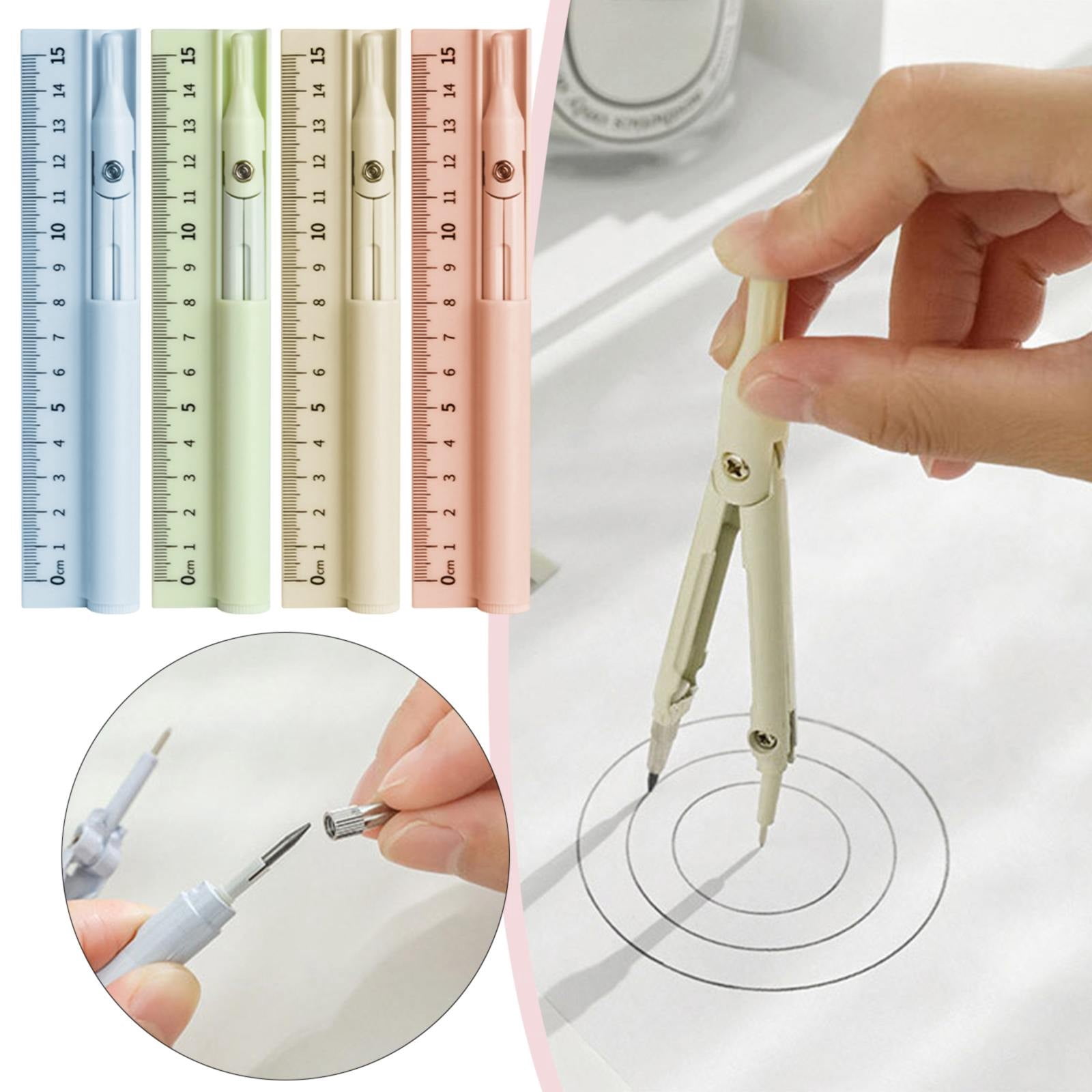 Vivcore Compass and Protractor Set, Precision Geometry Drawing Tool ...